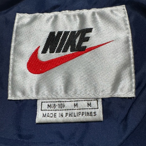 NIKE Vintage 90’s Windbreaker White Tag Full Zip Green Navy Blue Jacket Size M - Picture 4 of 15